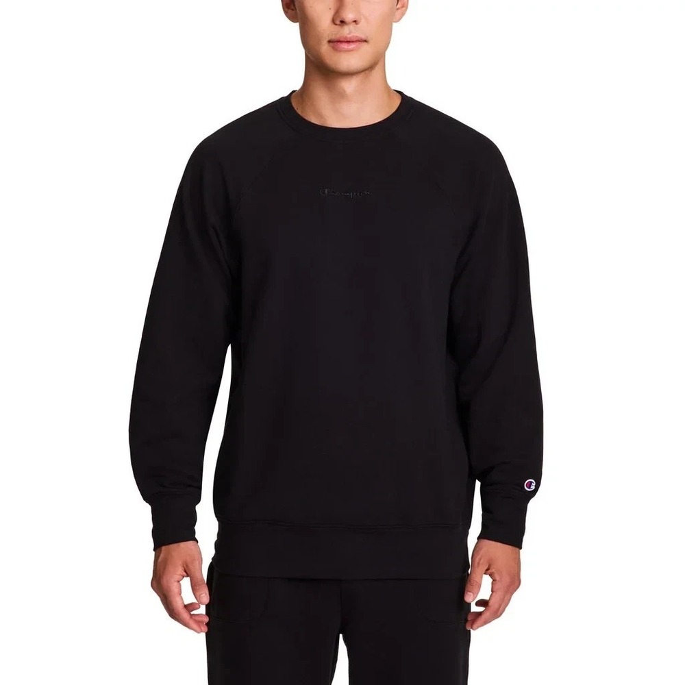 Champion Men's Crewneck Sweatshirt, Black, Size: Small, New
